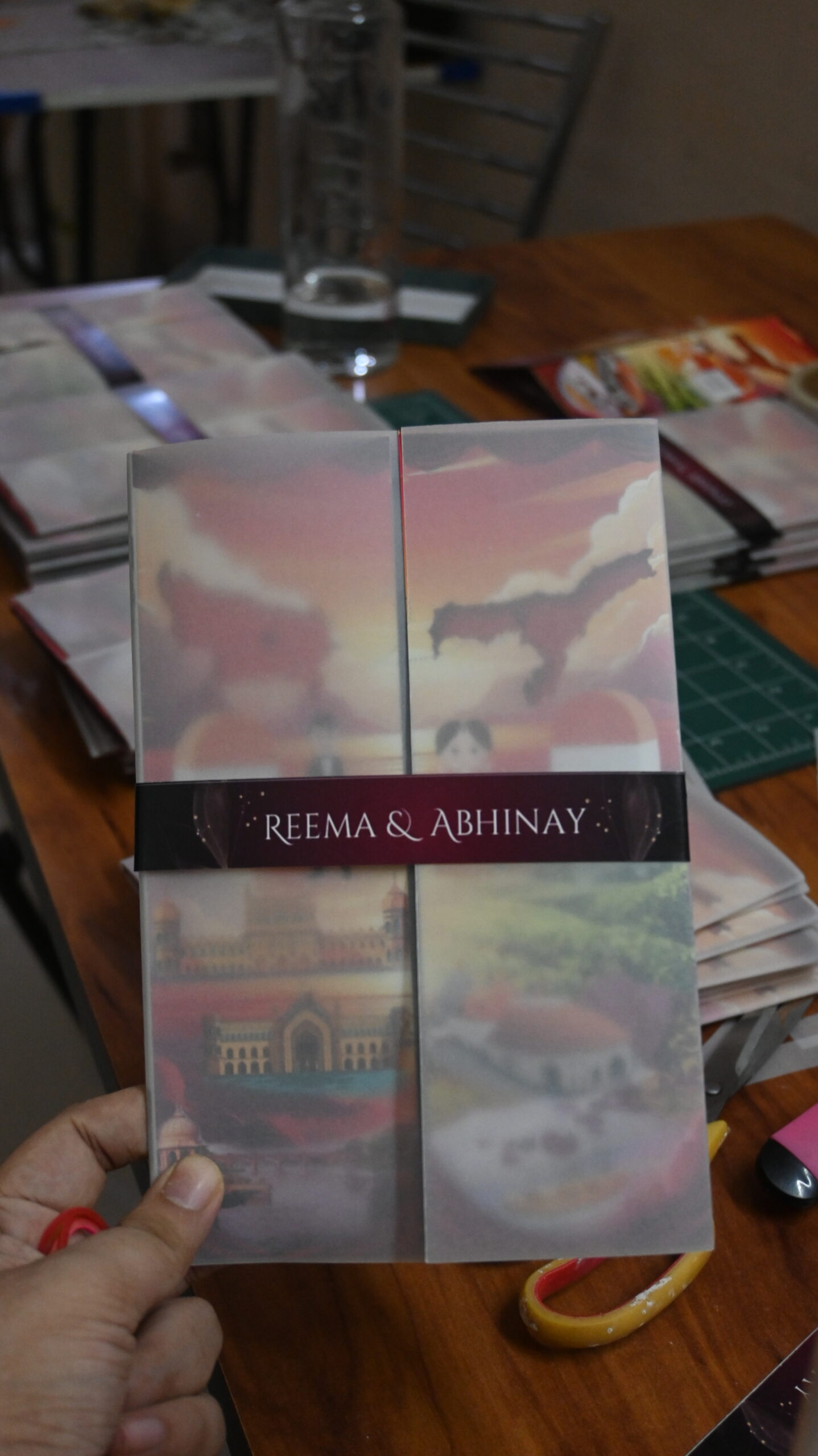 Handmade Customised Card with Custom Caricatures